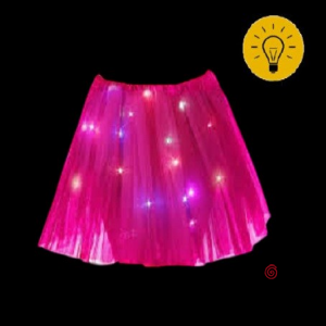 POLLERA TUTU FUCSIA LUMINOSO x 1